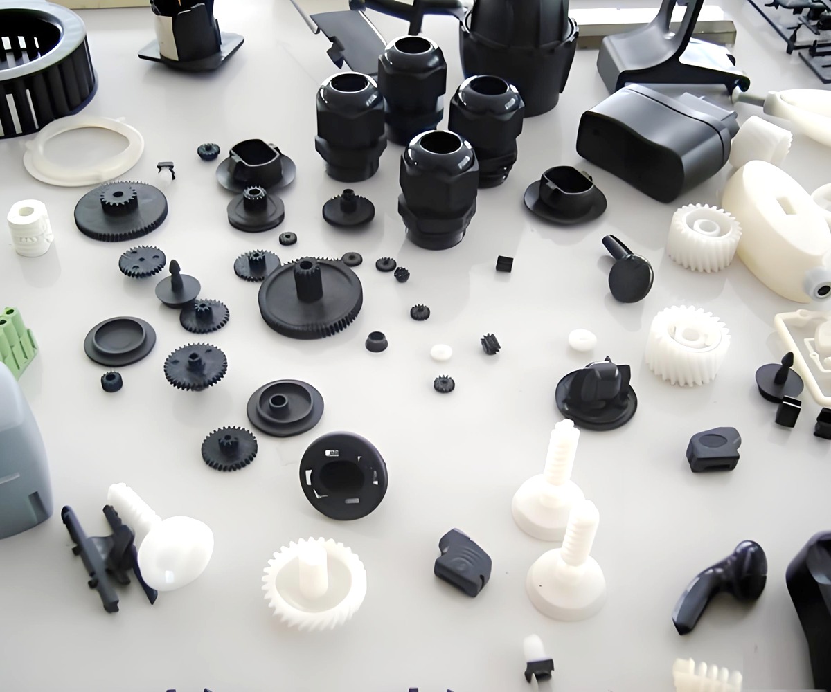 White ceramic CNC milling prototype part for electronic applications