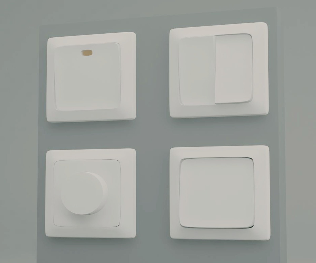 White ceramic CNC milling prototype part for electronic applications